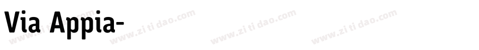 Via Appia字体转换
